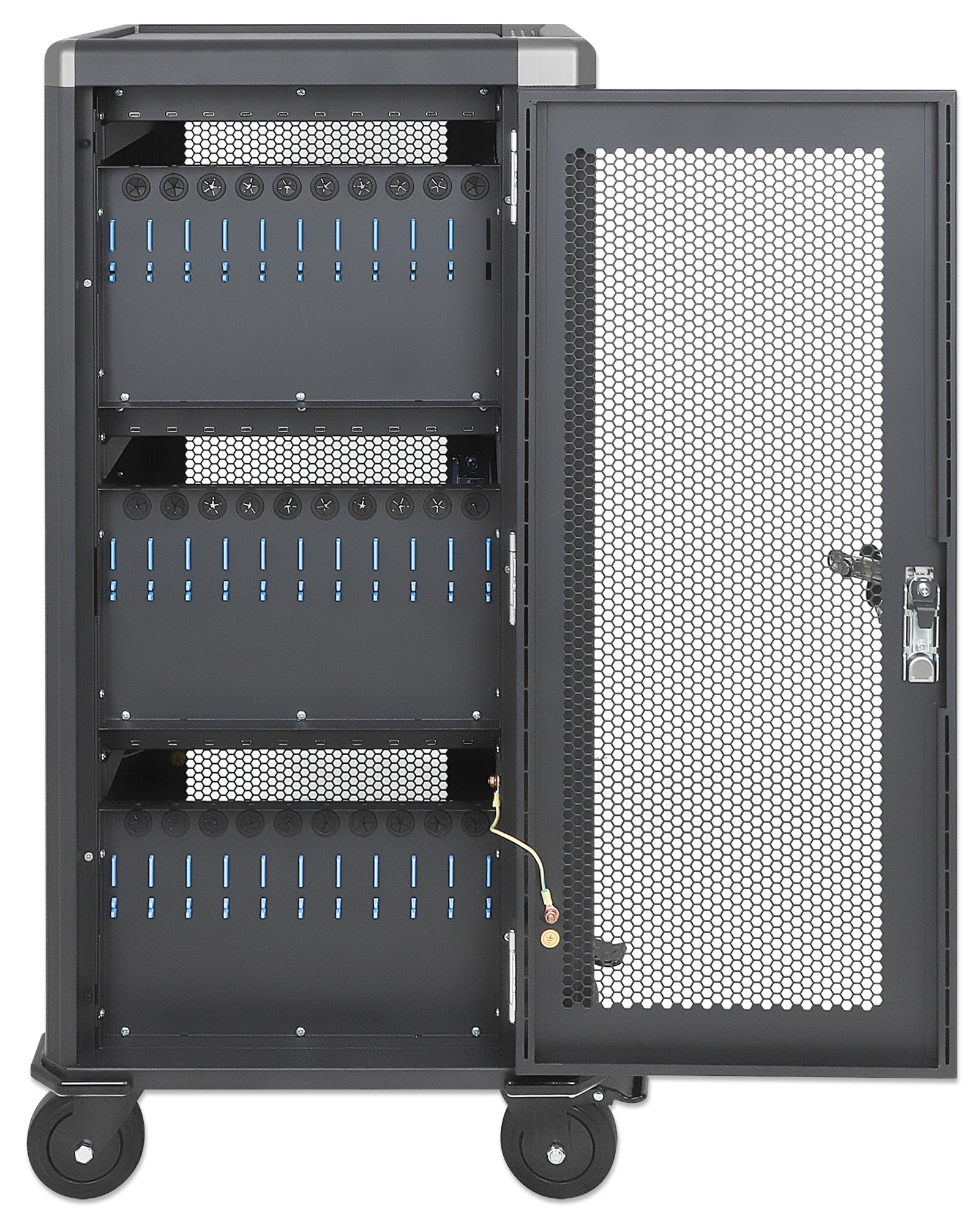 30-Port USB-C Charging Cart - 30W per Port Image 9