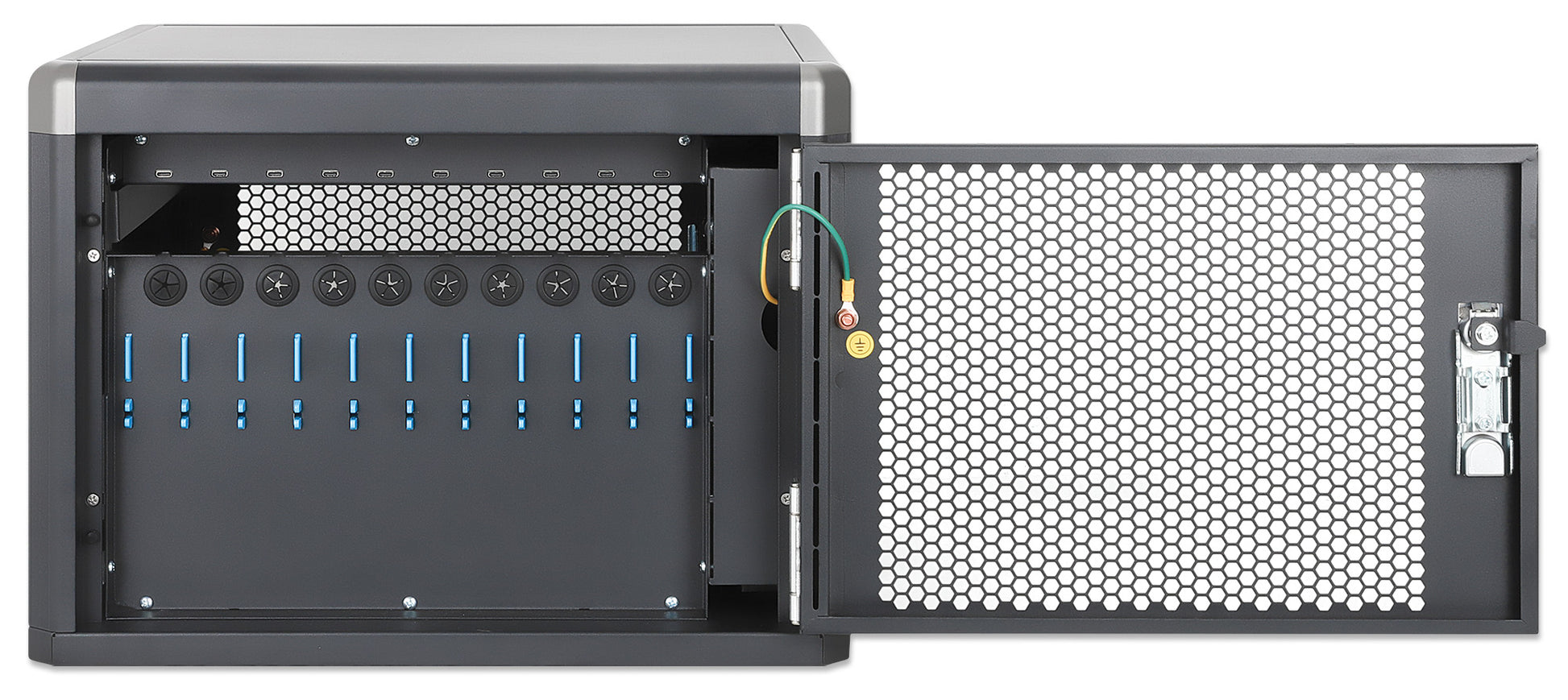 10-Port USB-C Desktop Charging Cabinet - 30W per Port Image 8