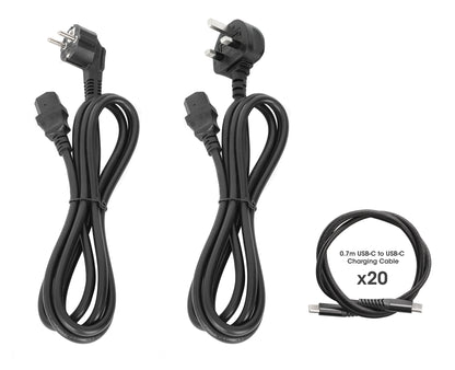 20-Port USB-C Charging Cart - 30W per Port Image 14