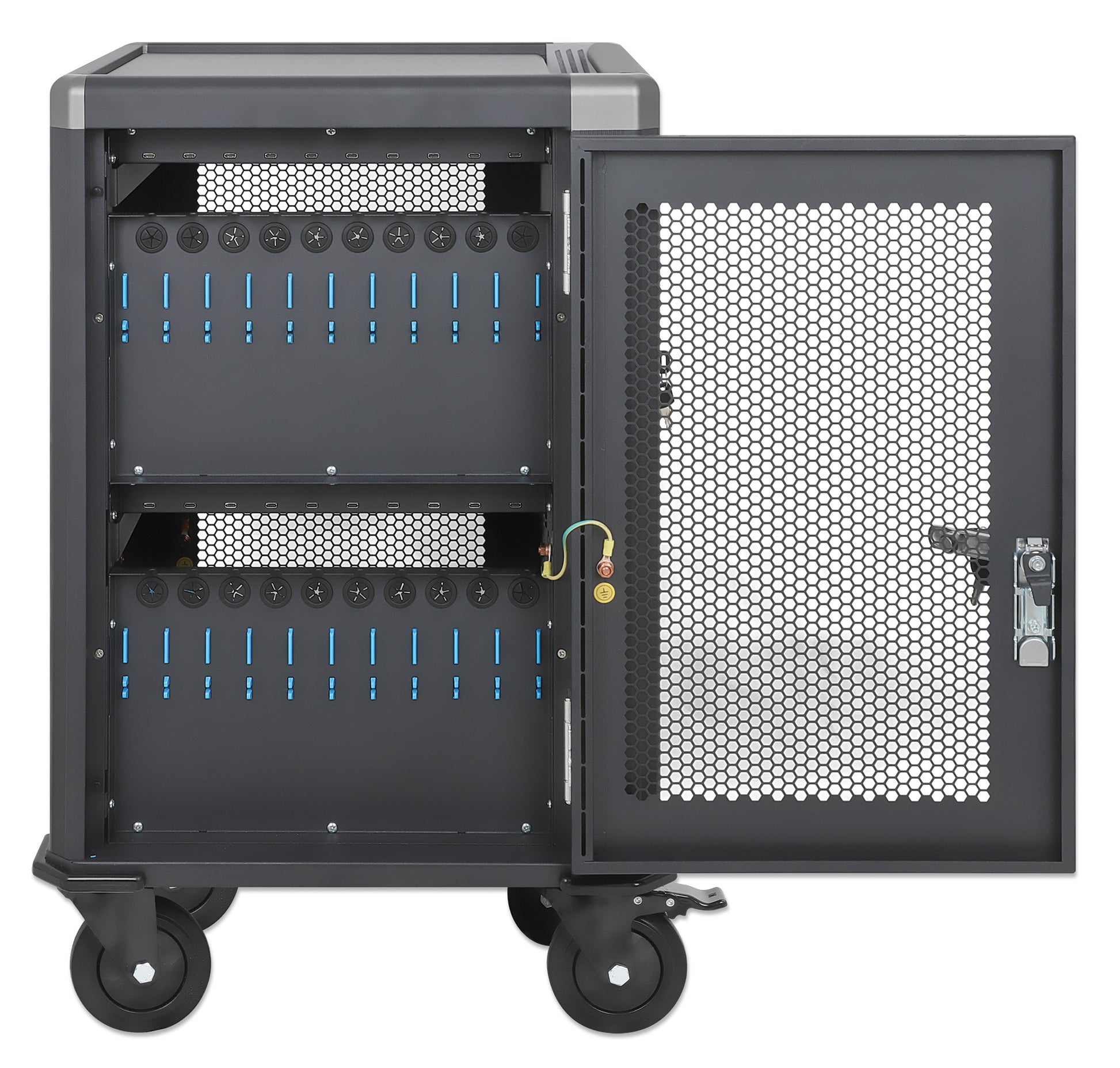 20-Port USB-C Charging Cart - 30W per Port Image 8