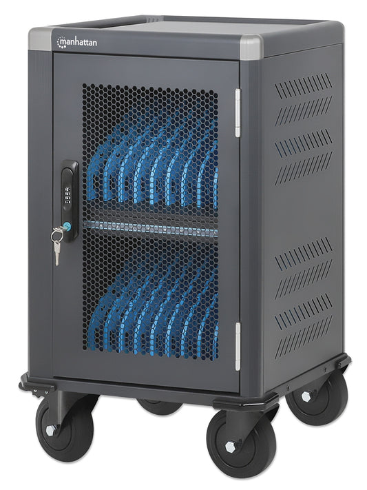 20-Port USB-C Charging Cart - 30W per Port Image 1