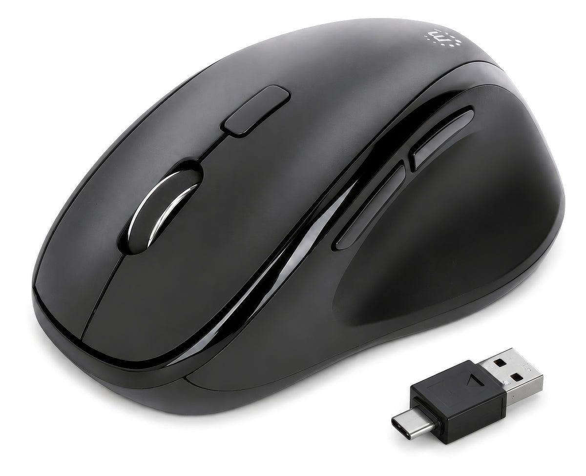 Ergonomic Wireless Mouse with 2-in-1 USB Receiver Image 5