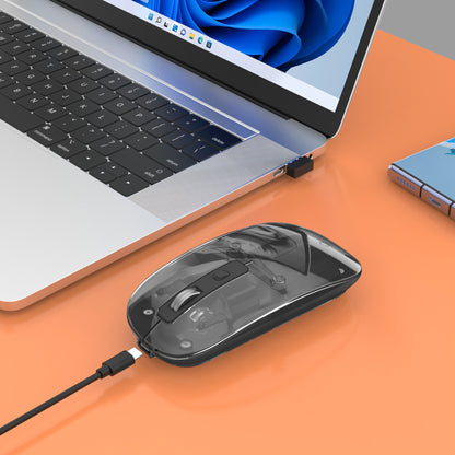 Transparent Rechargeable Wireless USB Mouse Image 4