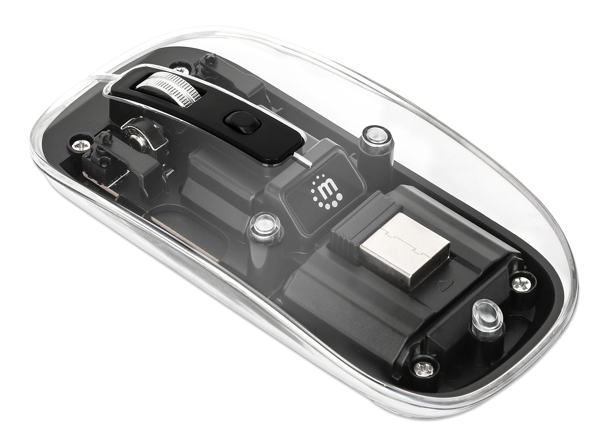 Transparent Rechargeable Wireless USB Mouse Image 6