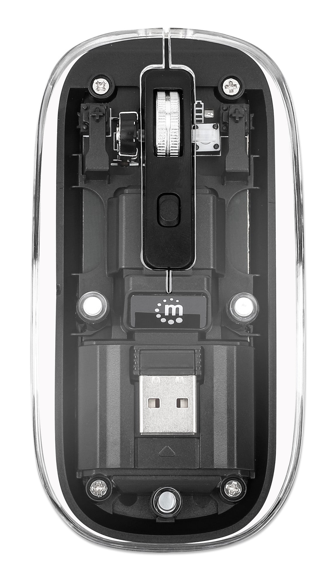 Transparent Rechargeable Wireless USB Mouse Image 9