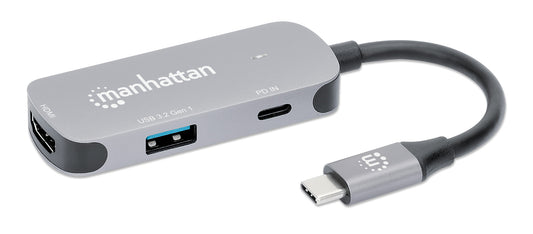 USB-C to HDMI (4K@60Hz) 3-in-1 Docking Converter with Power Delivery Image 1