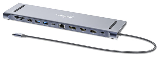 USB-C PD 12-in-1 Triple Monitor 4K Docking Station / Multiport Hub Image 1