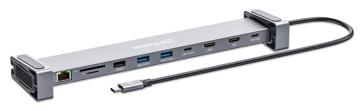 USB-C PD 10-in-1 Dual-HDMI Monitor Docking Station / Multiport Hub Image 5