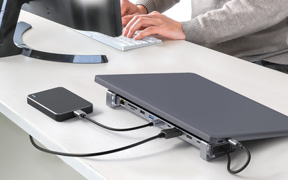 USB-C PD 10-in-1 Dual-HDMI Monitor Docking Station / Multiport Hub Image 6