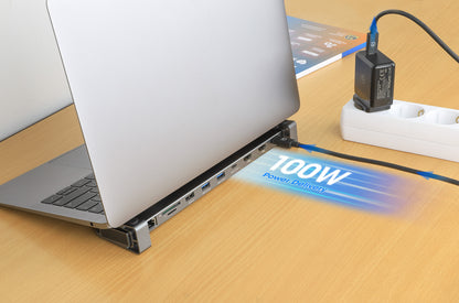 USB-C PD 10-in-1 Dual-HDMI Monitor Docking Station / Multiport Hub Image 8