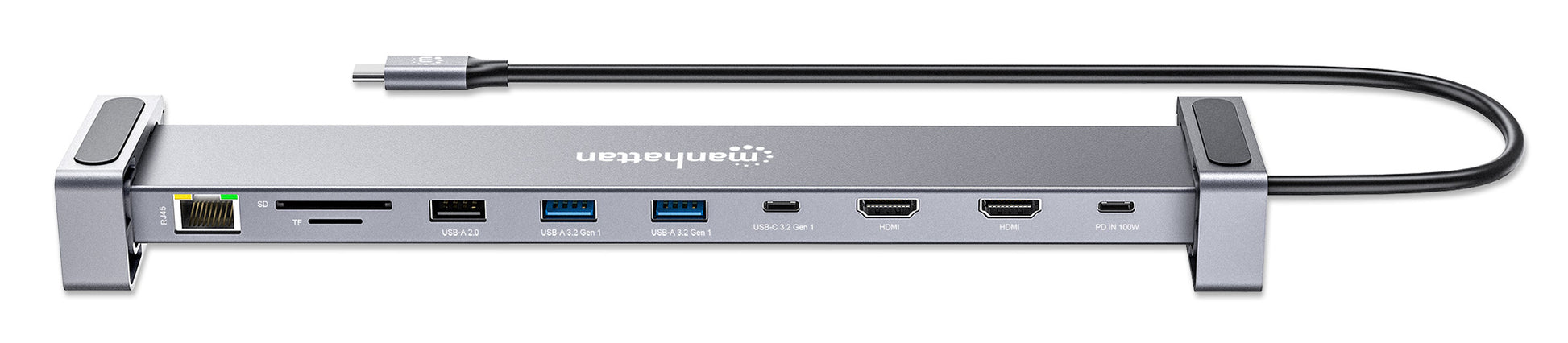 USB-C PD 10-in-1 Dual-HDMI Monitor Docking Station / Multiport Hub Image 9