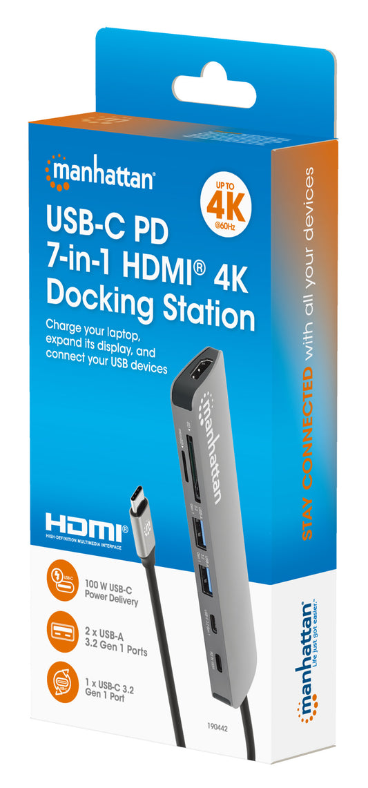 USB-C PD 7-in-1 HDMI 4K Docking Station / Multiport Hub Packaging Image 2