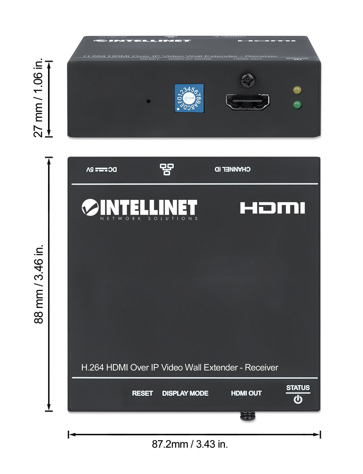 H.264 HDMI Over IP Video Wall Extender - Receiver Image 8