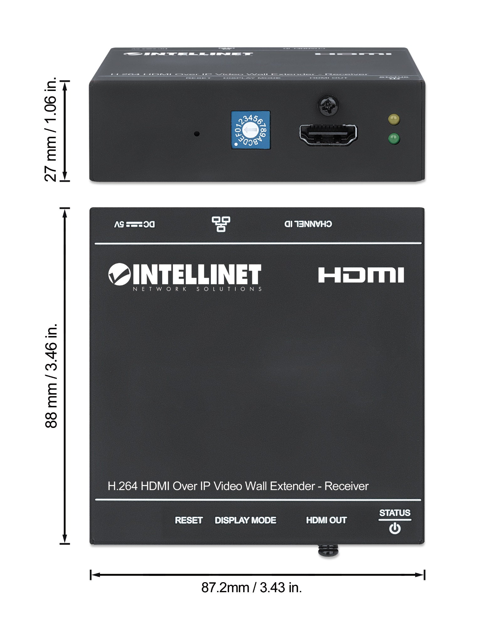 H.264 HDMI Over IP Video Wall Extender - Receiver Image 8