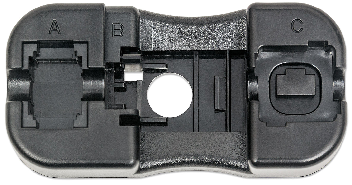 Cat6 Punch-Down Keystone Jack, Orange Image 5