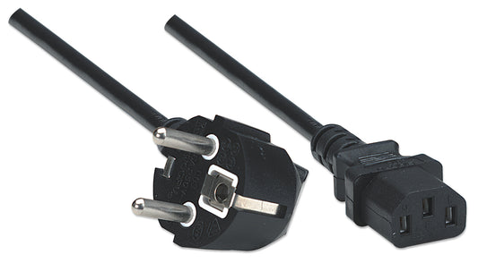EU Power Cable C13 to CEE 7/7, 1.8 m Image 2
