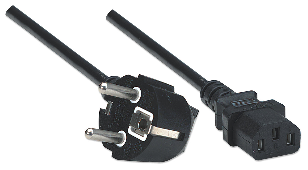 EU Power Cable C13 to CEE 7/7, 1.8 m Image 2