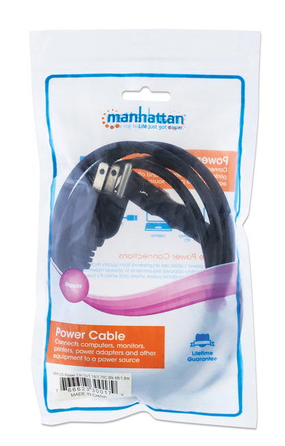 US Power Cable C13 to NEMA 5-15, 1.8 m (6 ft.) Packaging Image 2