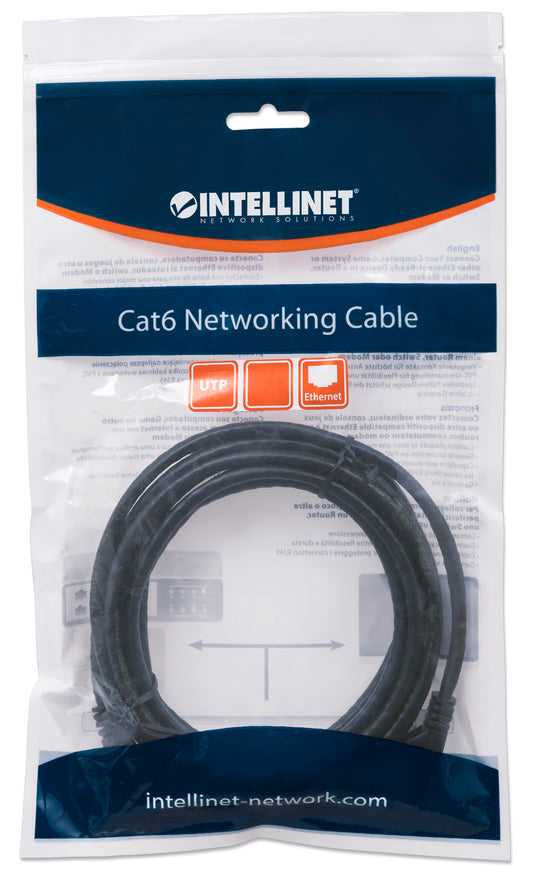 Cat6 U/UTP Network Patch Cable, 0.5 m (1.5 ft.), Black Packaging Image 2