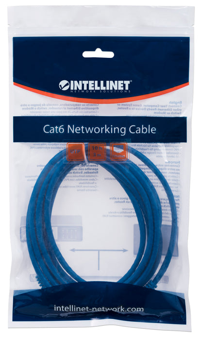 Cat6 U/UTP Network Patch Cable, 3 m (10 ft.), Blue Packaging Image 2