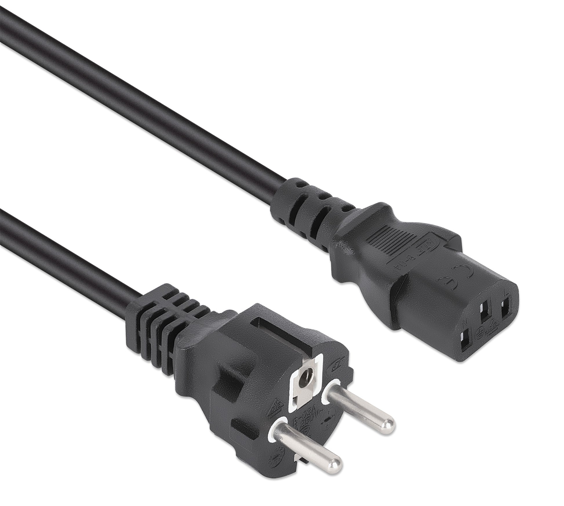 EU Power Cable C13 to CEE 7/7, 1 m Image 2