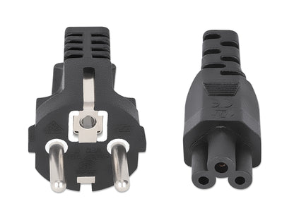 EU Power Cable C5 to CEE 7/7, 1 m Image 3