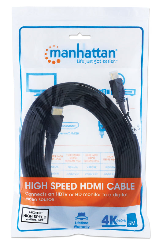 Flat High Speed HDMI Cable with Ethernet Packaging Image 2