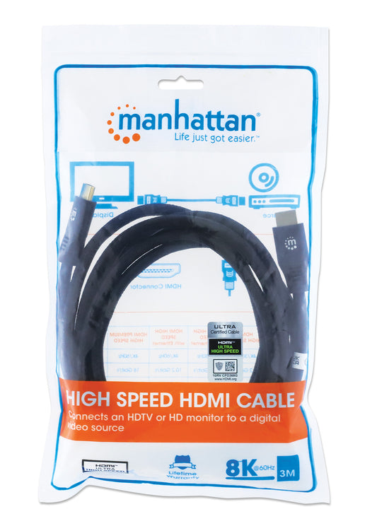 8K@60Hz Certified Ultra High Speed HDMI Cable with Ethernet, 3 m (10 ft.) Packaging Image 2