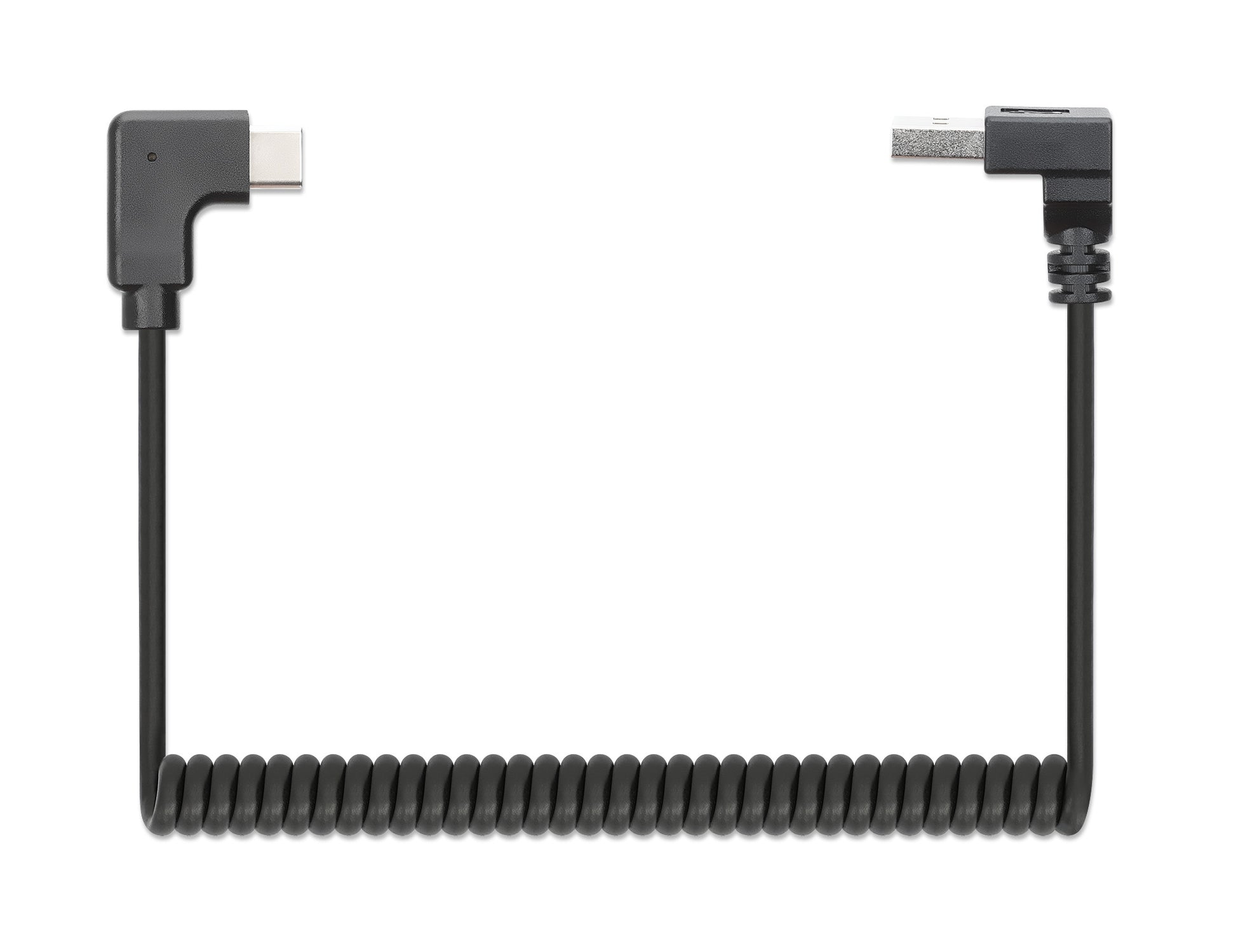 Coiled USB-A to USB-C Charging Cable Image 4