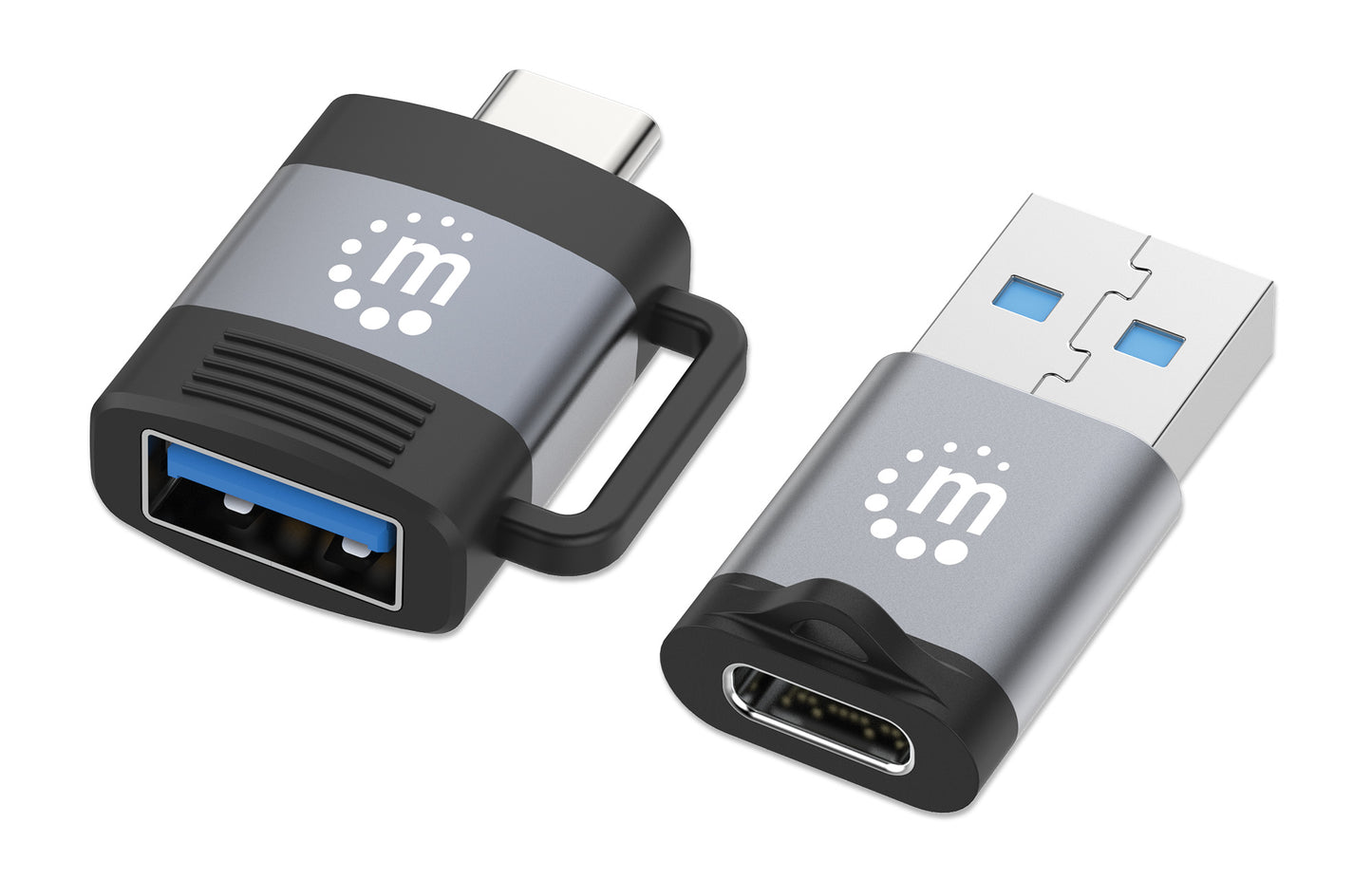 2-Piece Set: USB-C to USB-A & USB-A to USB-C Adapters Image 1