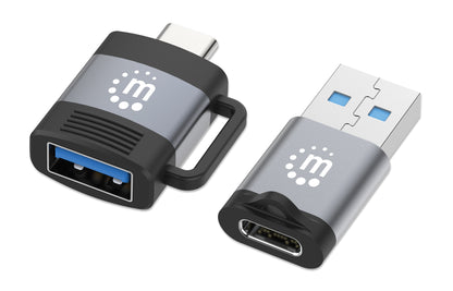 2-Piece Set: USB-C to USB-A & USB-A to USB-C Adapters Image 1