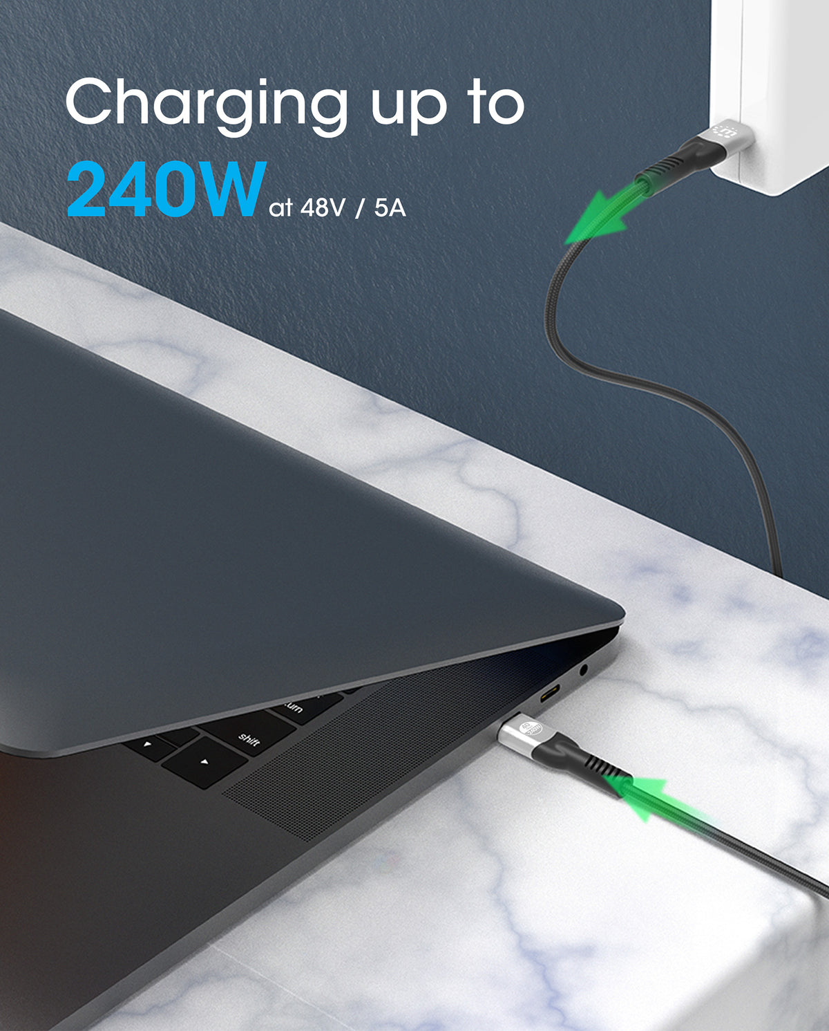 USB4 Type-C 40 Gbps 8K Video and 240 W EPR Charging Cable / PD 3.1 Image 7