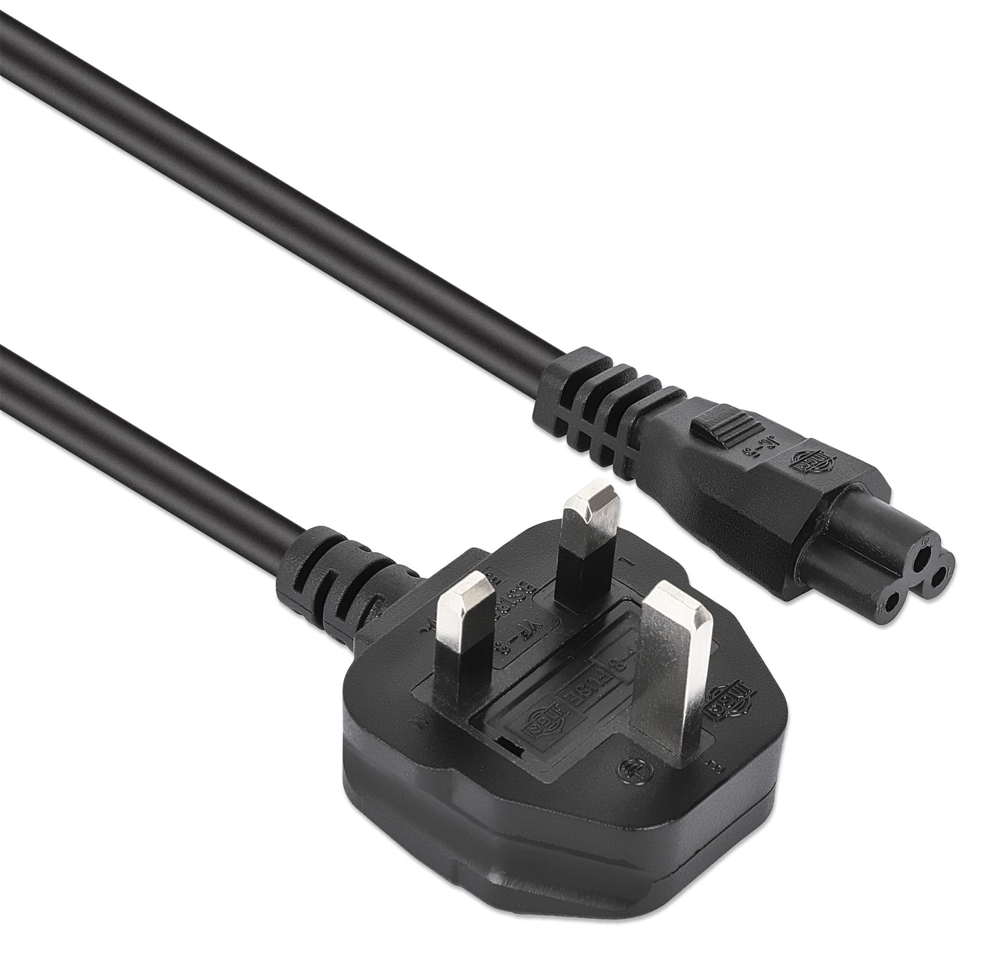 UK Power Cable C5 to BS1363, 1.8 m Image 2