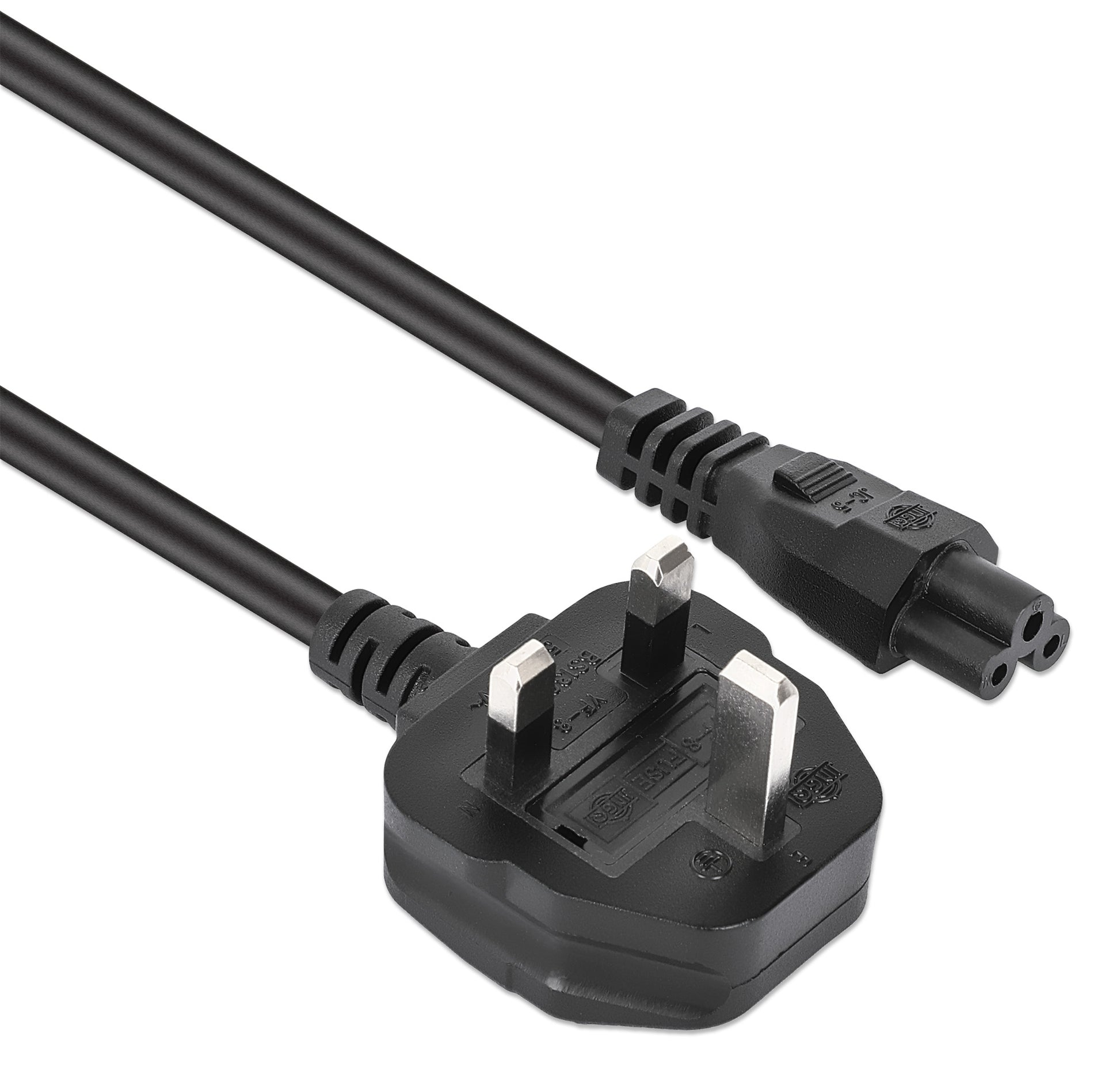 UK Power Cable C5 to BS1363, 1.8 m Image 2
