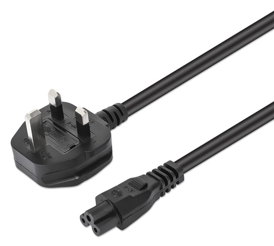 UK Power Cable C5 to BS1363, 1.8 m Image 1