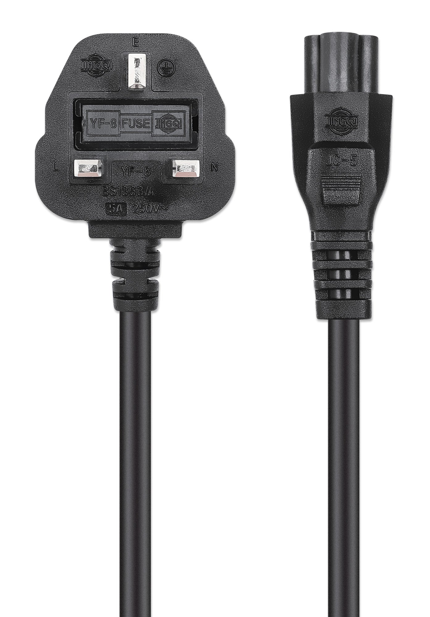 UK Power Cable C5 to BS1363, 1.8 m Image 4