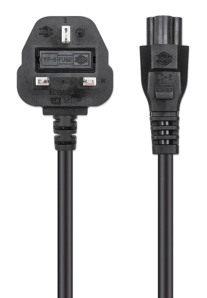 UK Power Cable C5 to BS1363, 1.8 m Image 4