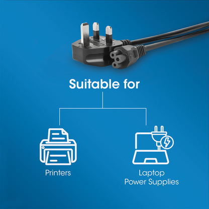 UK Power Cable C5 to BS1363, 1.8 m Image 7