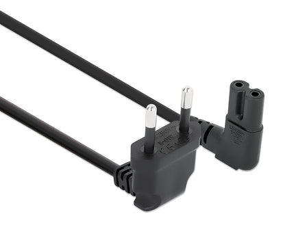 Angled EU Power Cable C7 to CEE 7/16, 2 m Image 3