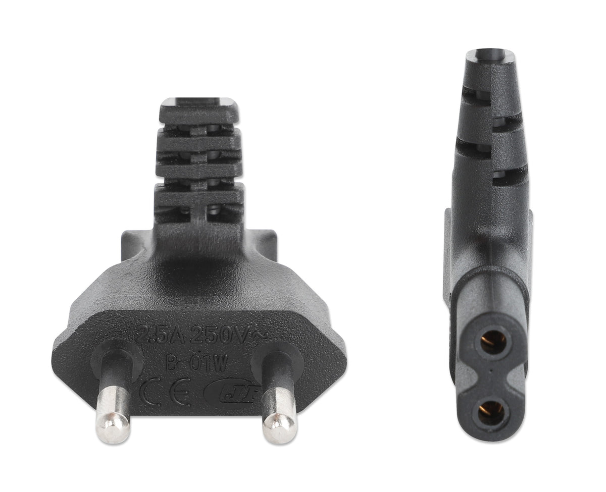 Angled EU Power Cable C7 to CEE 7/16, 3 m Image 6