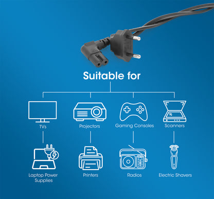 Angled EU Power Cable C7 to CEE 7/16, 3 m Image 7