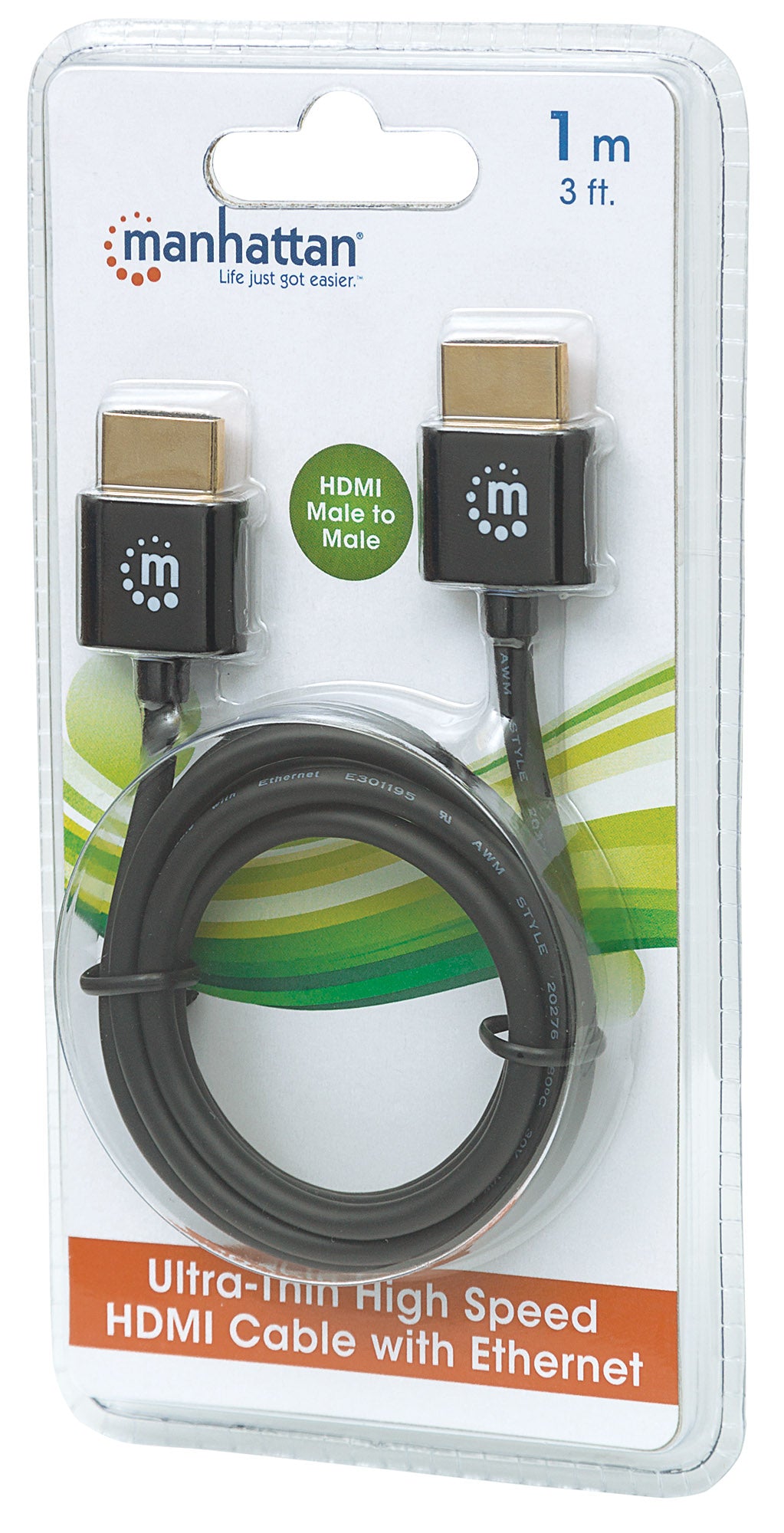 Super-slim High Speed HDMI Cable with Ethernet  Packaging Image 2