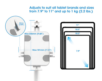 Anti-Theft Kiosk Floor Stand for Tablet and iPad Image 8