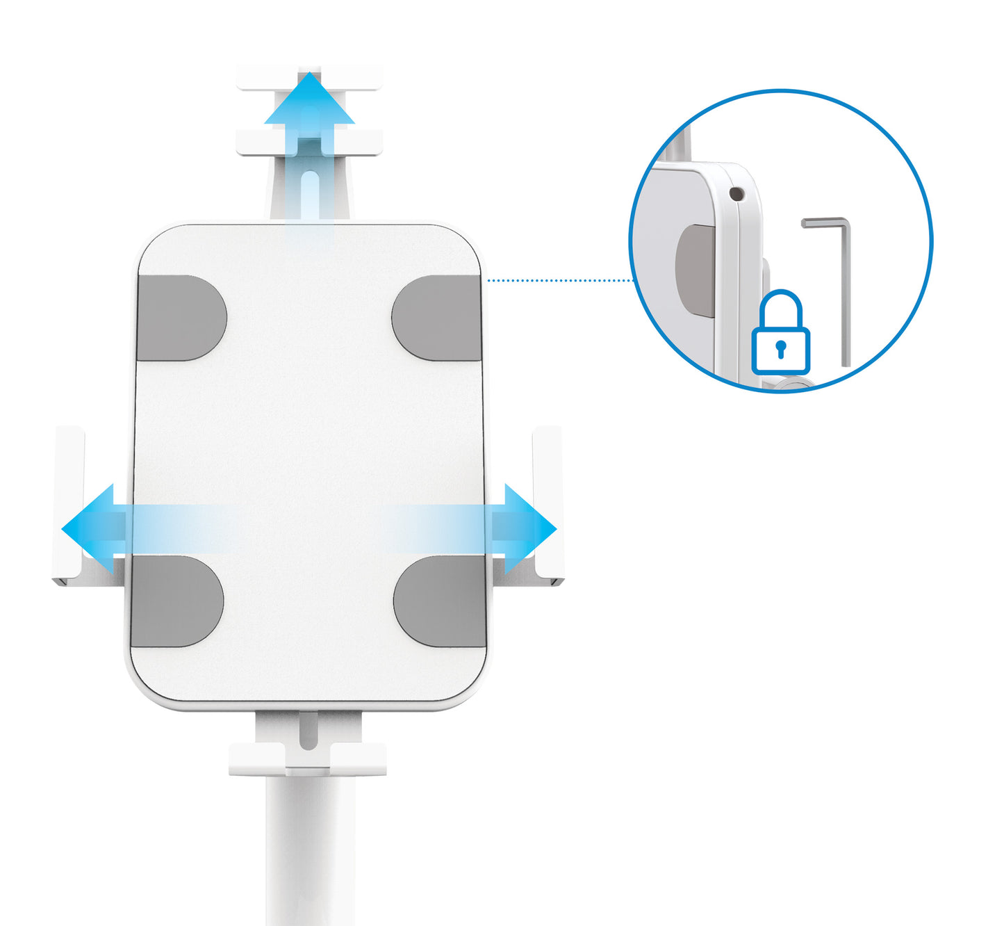 Anti-Theft Desktop Kiosk Stand for Tablet and iPad Image 13
