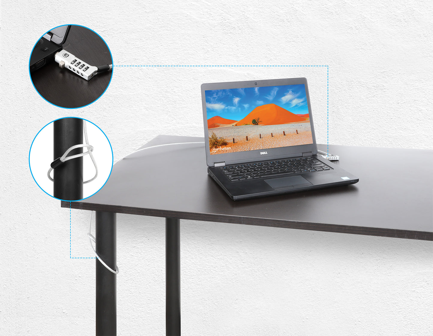 Universal Laptop Combination Lock For Noble Wedge®, Nano and K-Slot Image 3