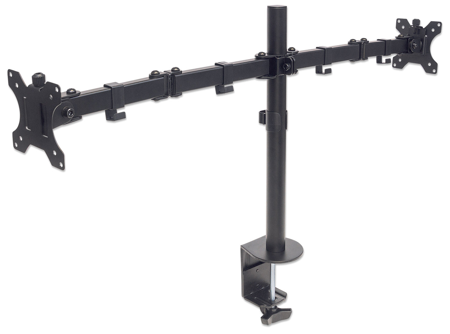 Dual Monitor Mount with Double-Link Swing Arms, for 13" to 32" Displays Image 4