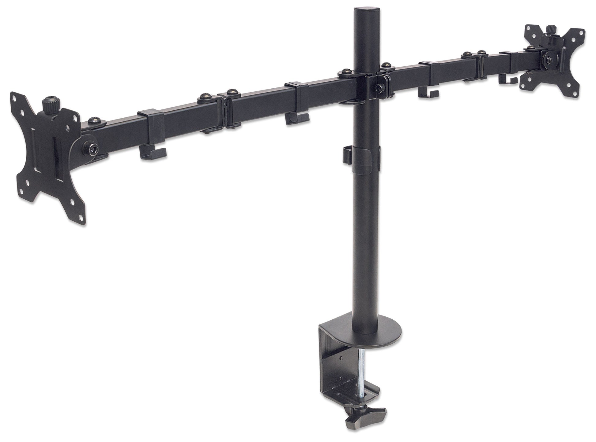 Dual Monitor Mount with Double-Link Swing Arms, for 13" to 32" Displays Image 4