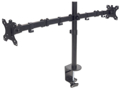 Dual Monitor Mount with Double-Link Swing Arms, for 13" to 32" Displays Image 4
