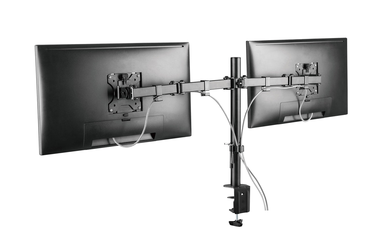 Dual Monitor Mount with Double-Link Swing Arms, for 13" to 32" Displays Image 7