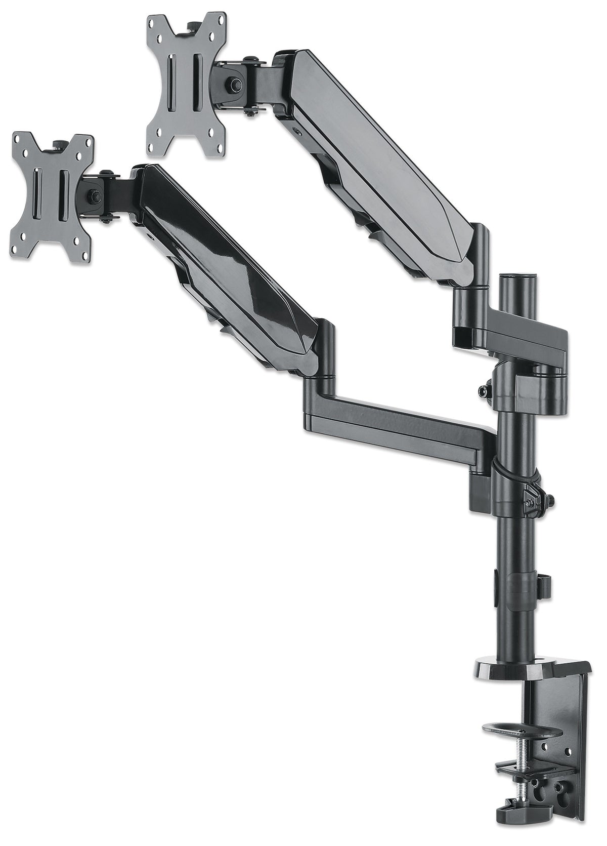 Universal Gas Spring Monitor Mount with Height-Adjustable Arms, for 17" to 32" Displays Image 5